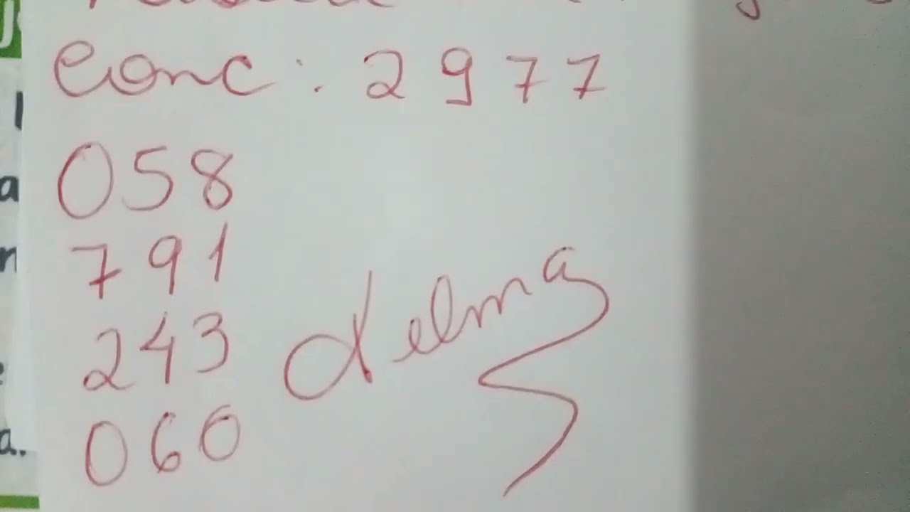 TABELA MEGA SENA CONCURSO 2977