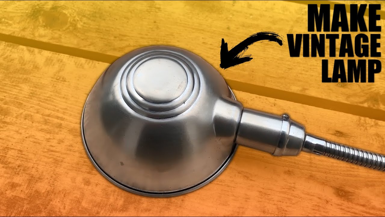 Turn an industrial lamp into a vintage lamp for the home - Restoration