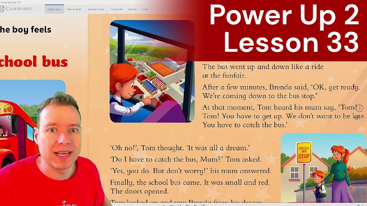 Power Up 2 Unit 8 Lesson 5 Around Town with Teacher AJ