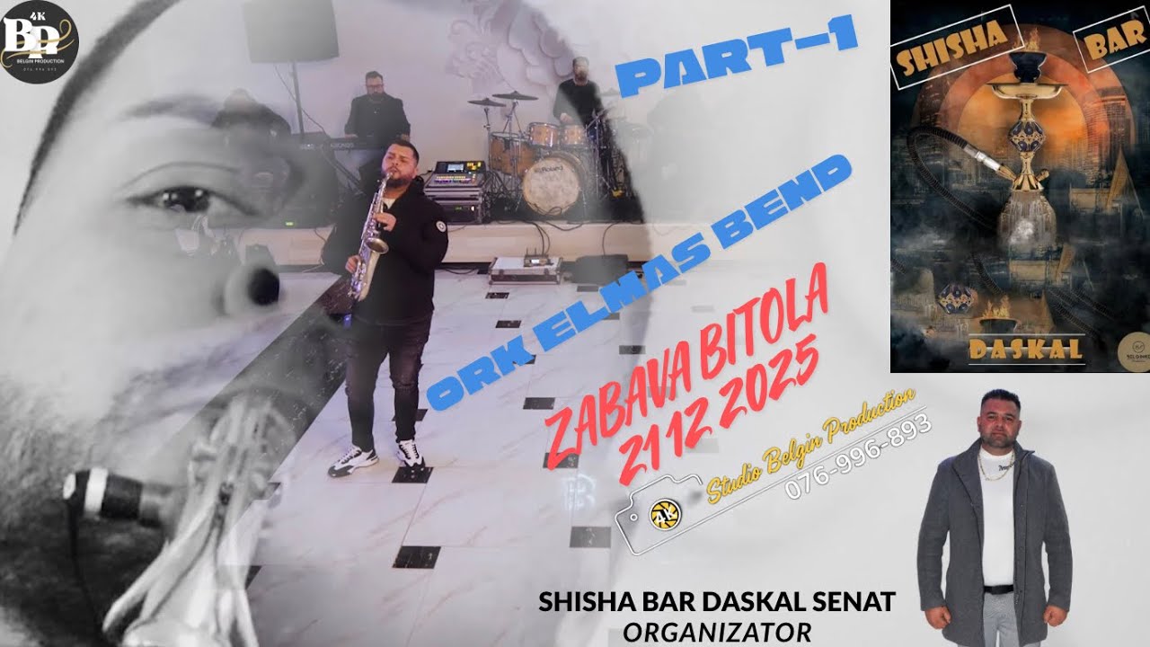 Zabava Bitola Ork II Elmas Bend II 21 12 2025/2026 Part 1 II Studio Belgin Production II #trending 
