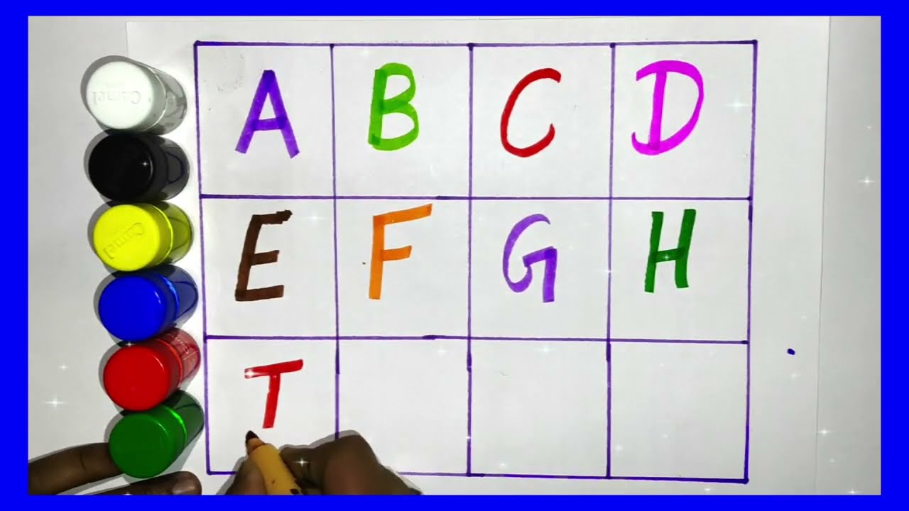 A to Z, Kids rhymes, collection forwriting along dotted lines for toddler, Alphabet, ABC song, ABCD7