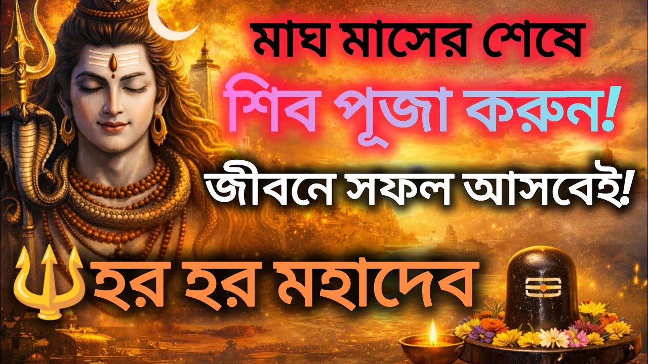 🕉️মাঘ মাসের শেষে শিব পুজো করলে কী হয়? জীবনে আসবে শান্তি, ভাগ্য, সাফল্য | Magh Month Shiva puja🙏🔱📿