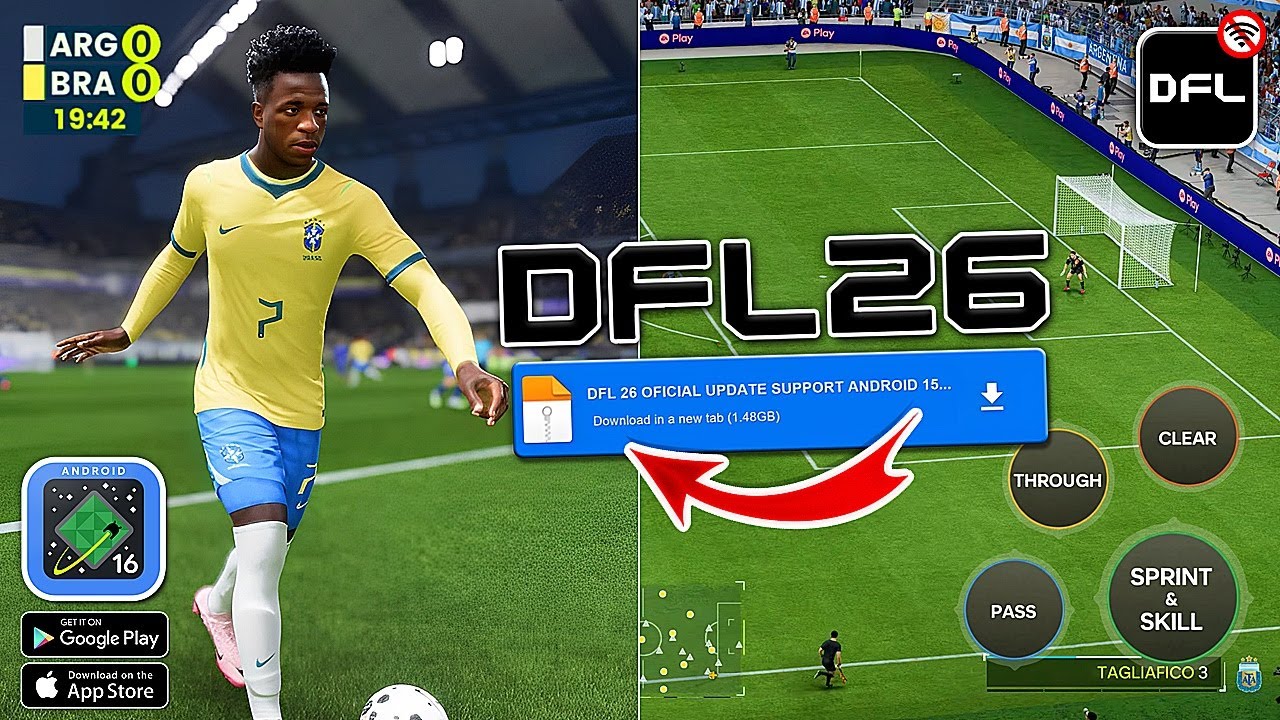 DFL 26 ATUALIZA&Ccedil;&Atilde;O NO ANDROID 14, 15, 16 🏆 COM NOVO MODO CARREIRA NO CELULAR 🔥
