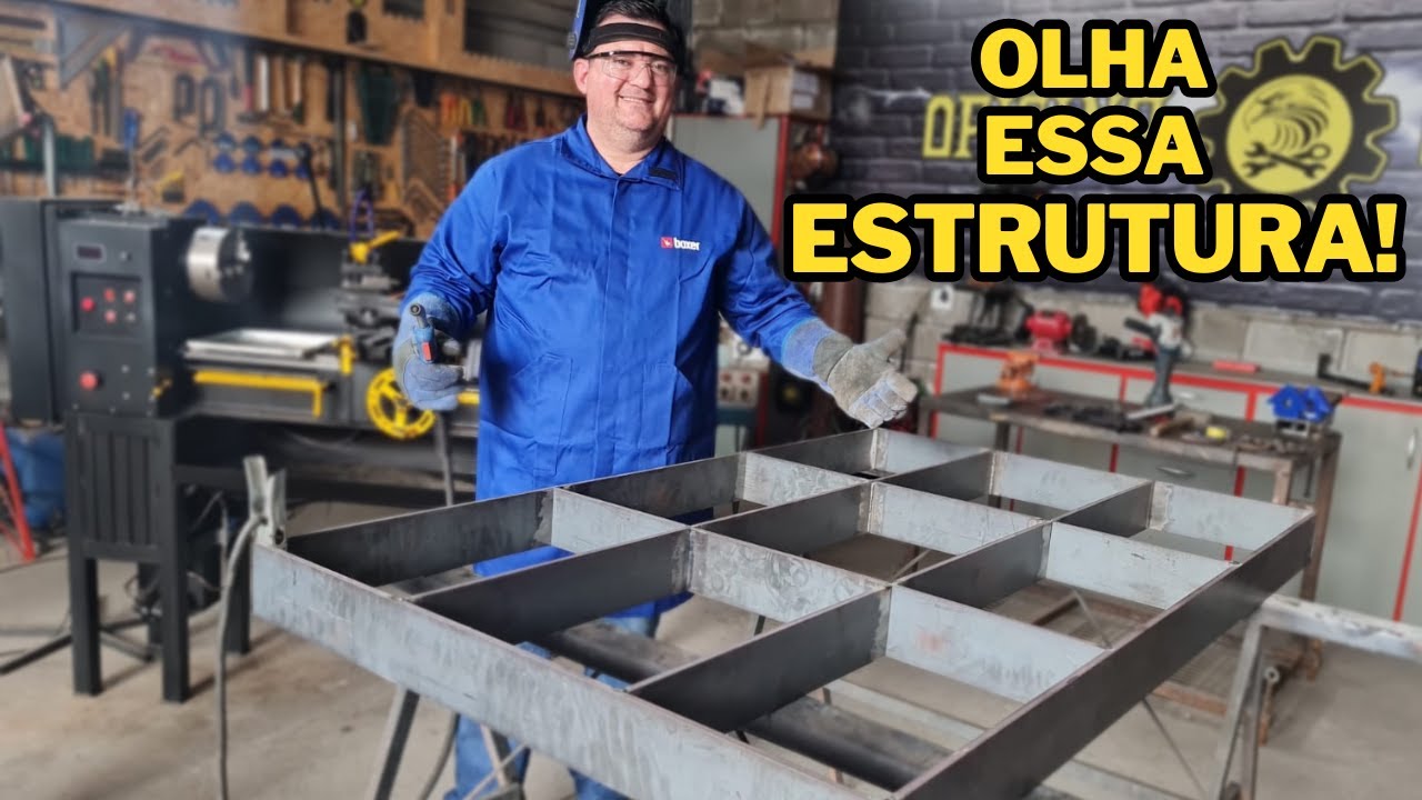 Como Fabricar uma Mesa de Soldagem Parte 02 - Base de Travamento