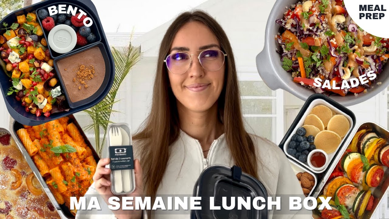MA SEMAINE DE RECETTES LUNCH BOX  | 4 idées de recettes pour retourner au travail | spécial rentrée