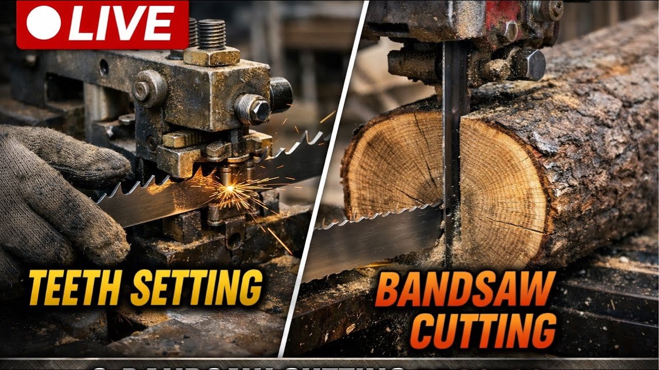 Perfect teeth setting before heavy wood cutting