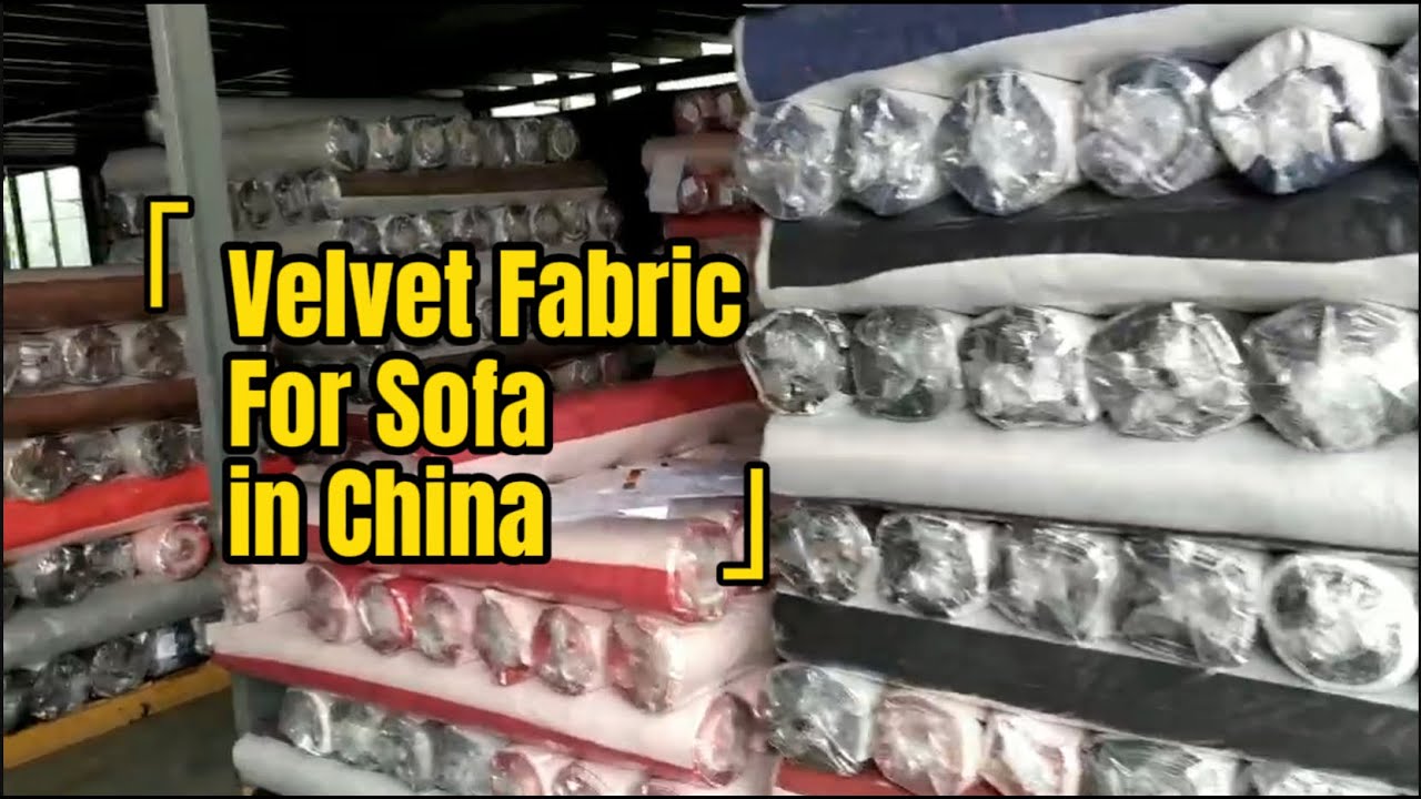 velvet fabric for sofa  in china