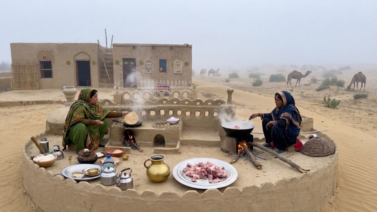 Village Women Cooking Traditional Desert Food | Village Life in Pakistan | Stunning Punjab 