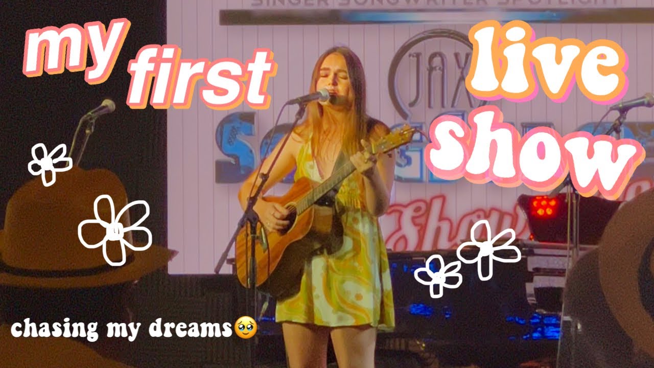 my first singer-songwriter gig!! 🌼 behind the scenes of my first live show at Campus Jax