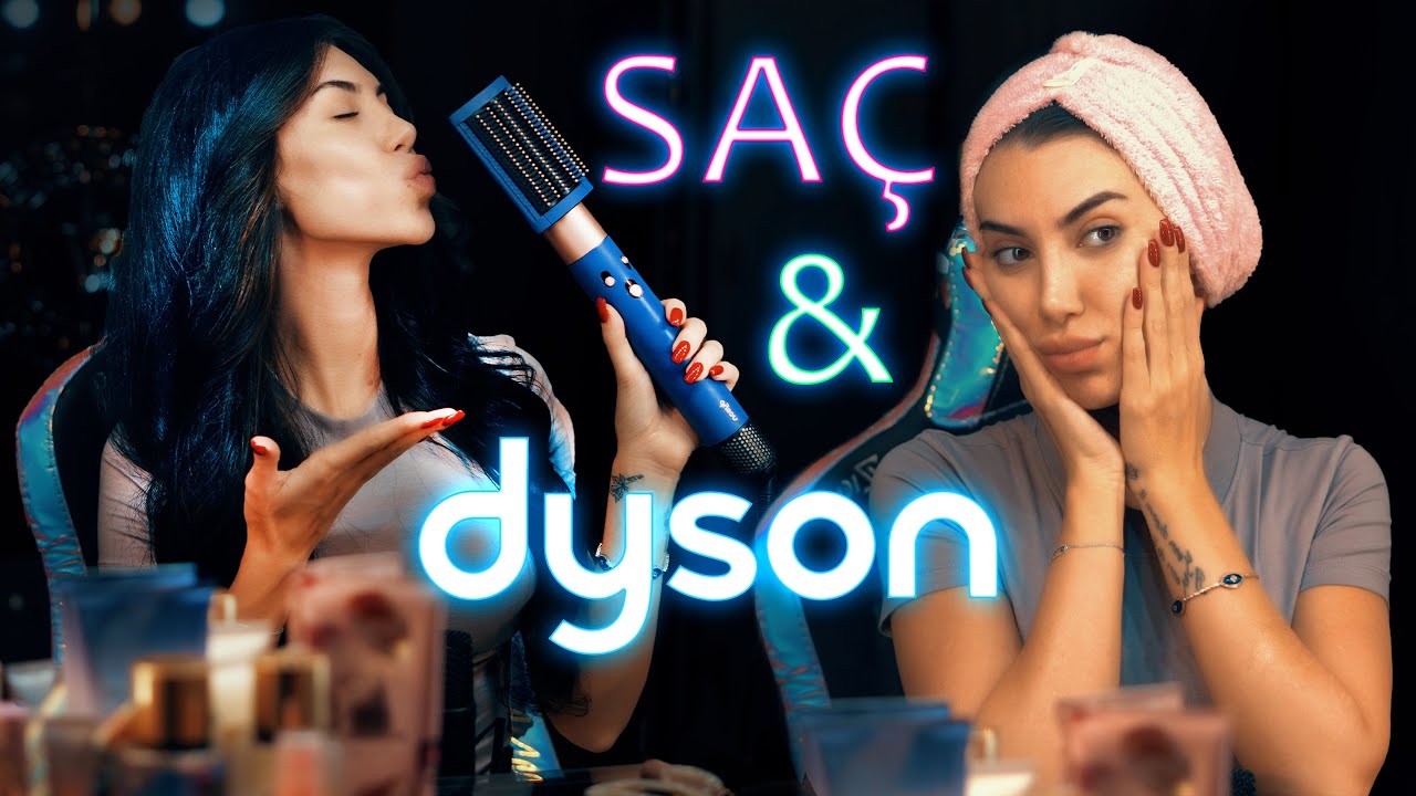 Dyson'la Saçlarımı Şekillendiriyorum ASMR | Saç Tarama | Saçla Oynama ASMR