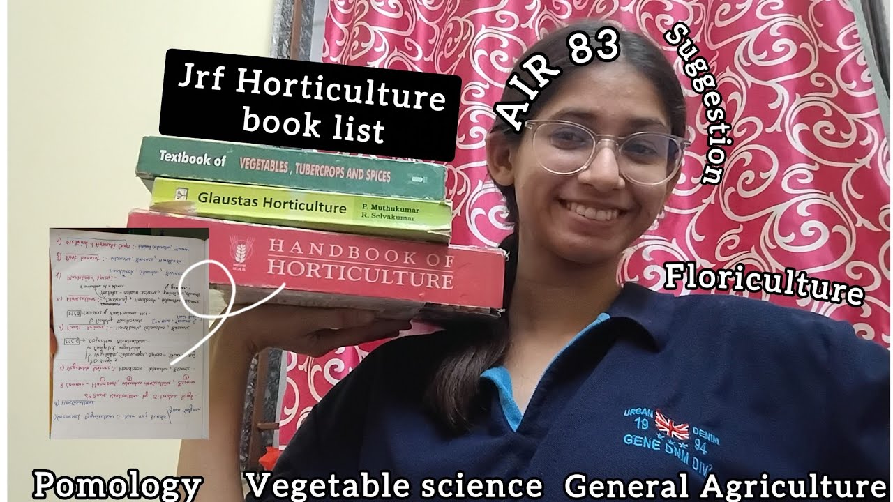 Jrf Horticulture Book list📚📌