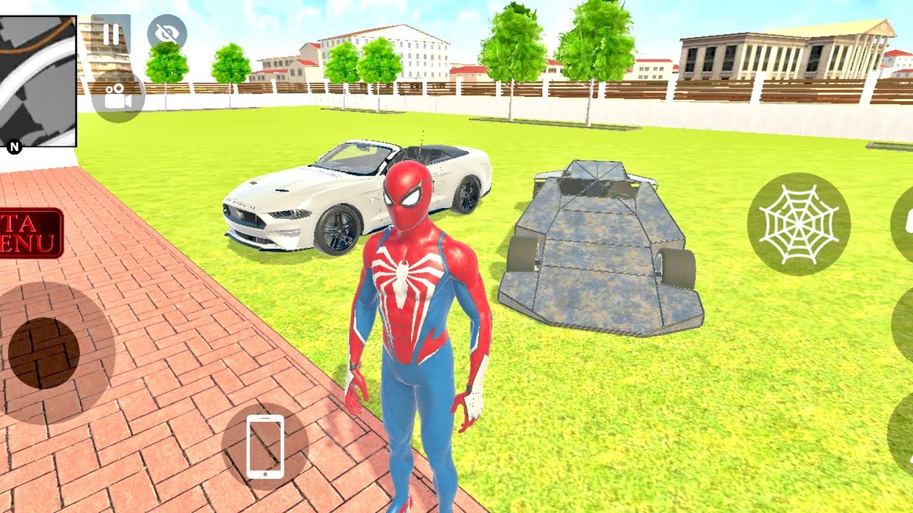 Spider-Man Finds Secret Tank & Mustang! 😱