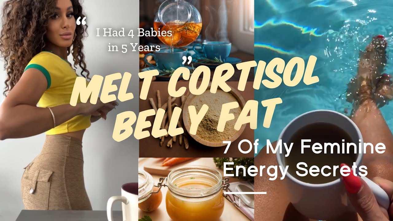 7 Keys: Melt Cortisol & Hormone Belly (Without Gyms or Diets) + Reverse Cravings By Mom x4