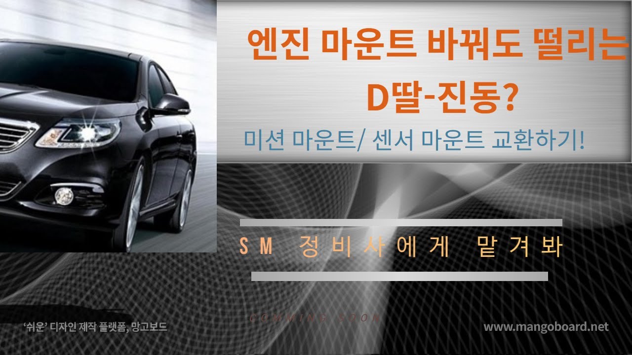이제 D모드에서 핸들떨림 없습니다! 미션미미 바꾼뒤로 ..
