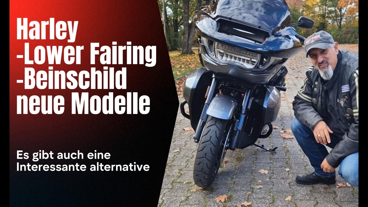 Harley RoadGlide StreetGlide Lower Fairing Beinschild für die neuen Touring Bikes + Alternative