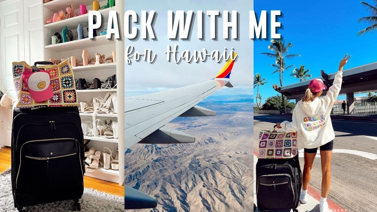 PACK WITH ME FOR A WEEK IN HAWAII || hawaii outfit ideas, bikinis, dresses, what to bring