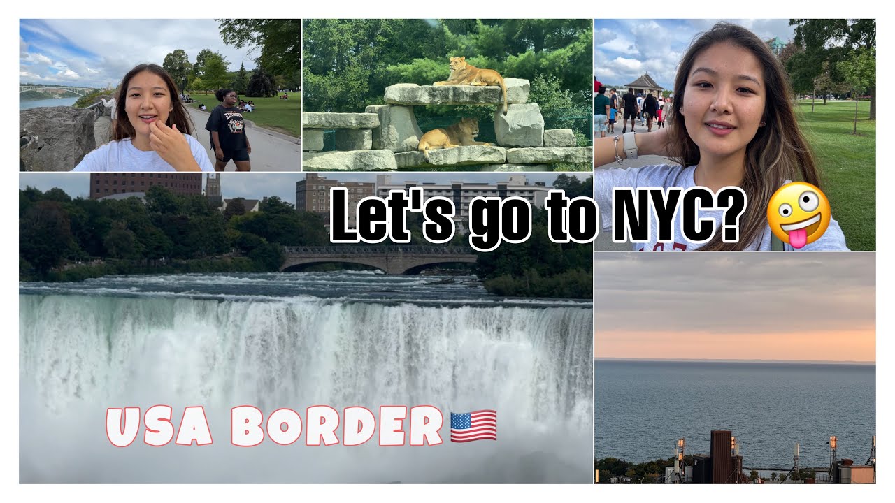Niagara Falls 🇨🇦 || USA 🇺🇸 - CANADA 🇨🇦 (National Border) || Lion Safari