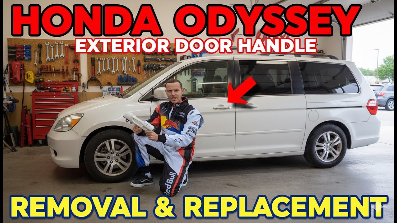 Снятие и замена наружных дверных ручек Honda Odyssey (водительская и пассажирская).