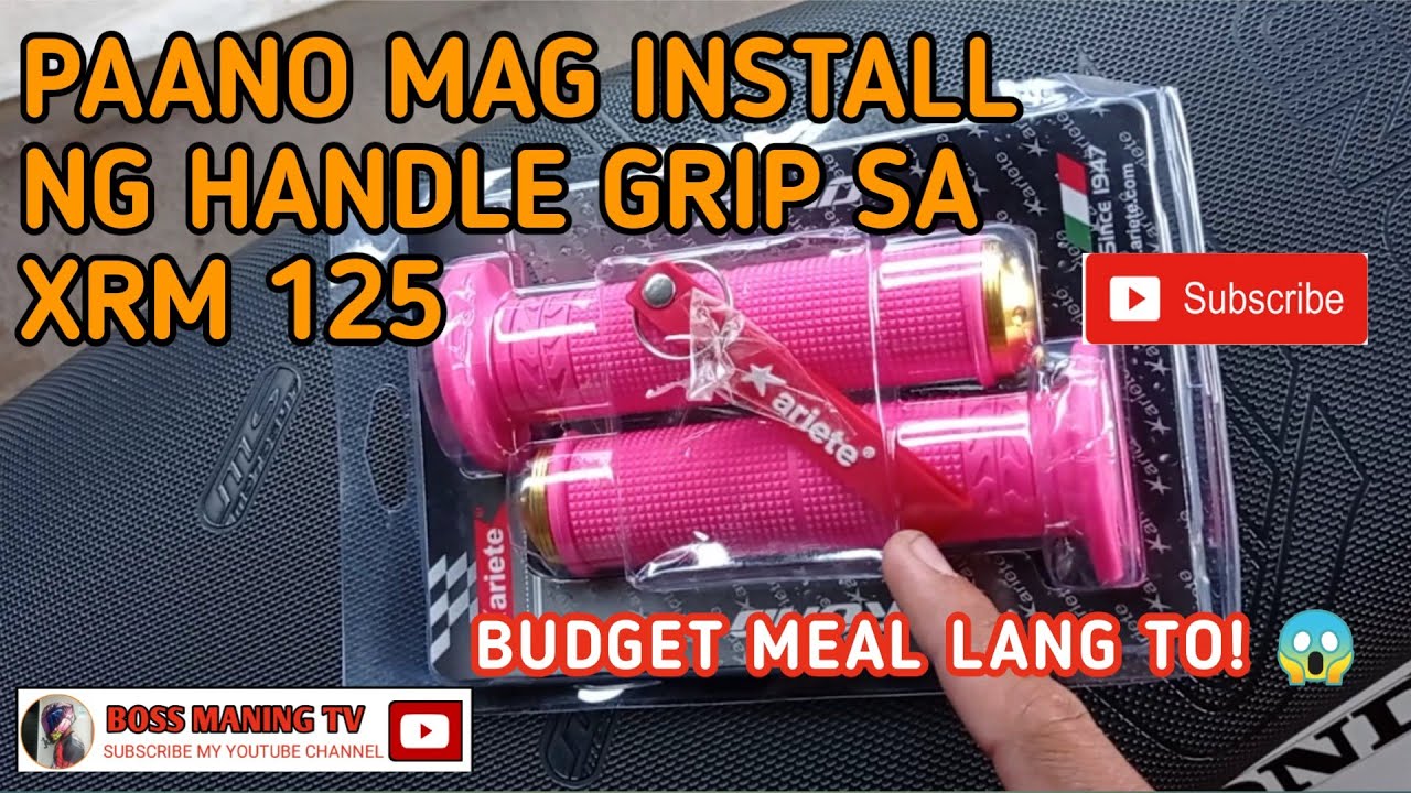 # paano mag install ng handle grip sa xrm 125 # unboxing and install  #ariet handle grip # boss M