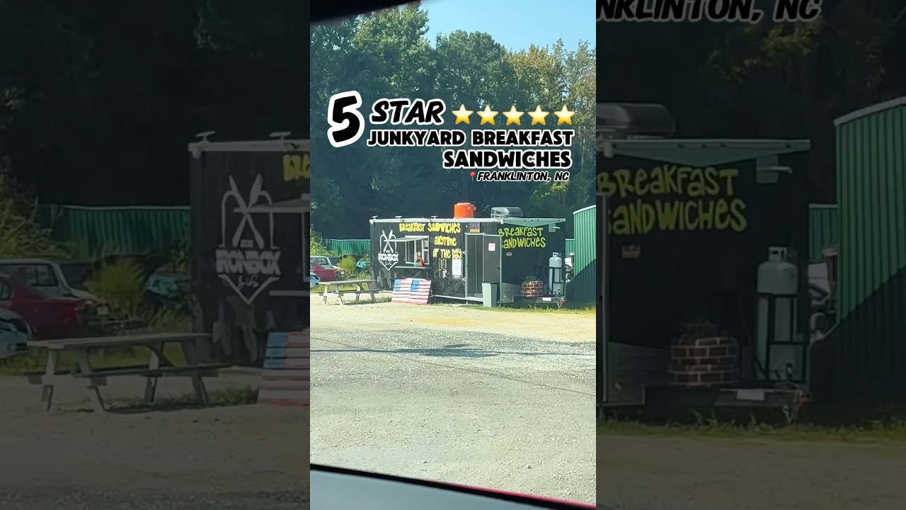 🗣 NC JunkYard Breakfast Sandwiches that SLAP! 5 Star Google Rating! #northcarolina #foodie #ncfoodie