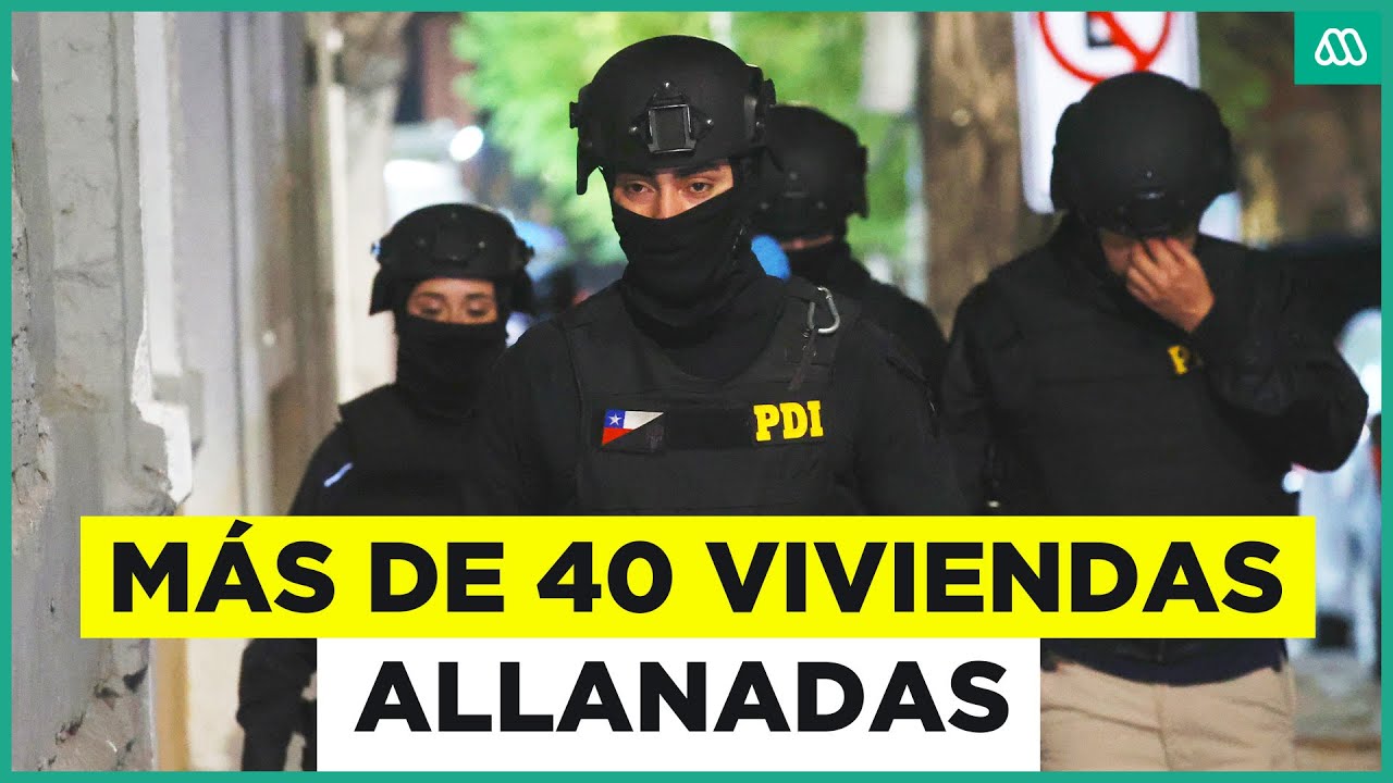 Desarticulan banda que robaba camiones: Más de 40 viviendas allanadas
