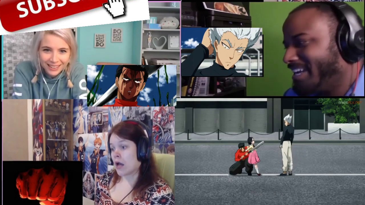 Garou vs Metal Bat Reaction Mashup | One Punch Man Season 2