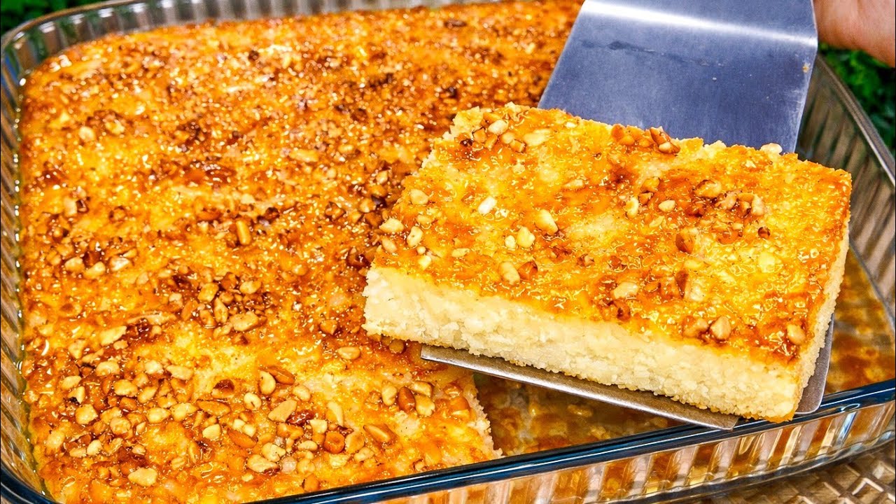 الجديد فى حلويات رمضان ⁉️لوعندك كوب سميد 🔴 حلويات تنافس البسبوسة وأحلي من الهريسه هتنبهري بطعمها
