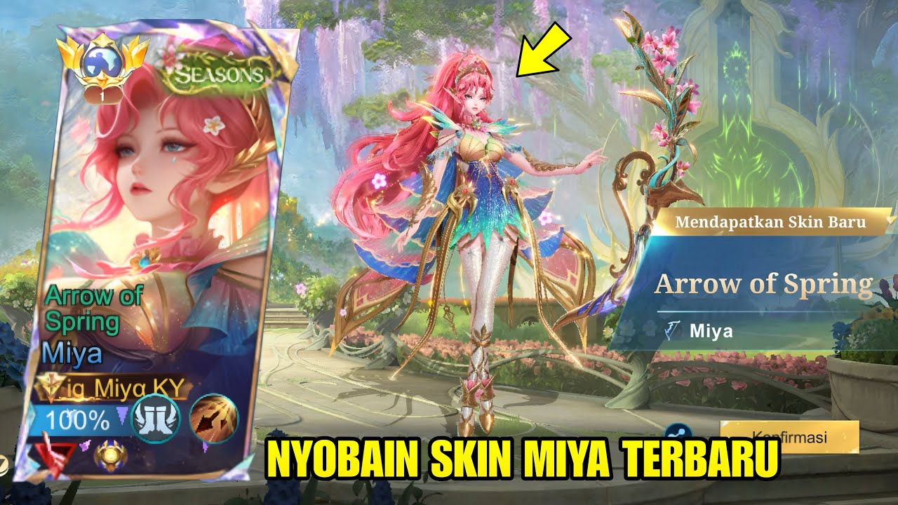 KETIKA TOP GLOBAL MIYA NYOBAIN SKIN MIYA TERBARU! AUTO JADI SKIN FAVORIT🔥