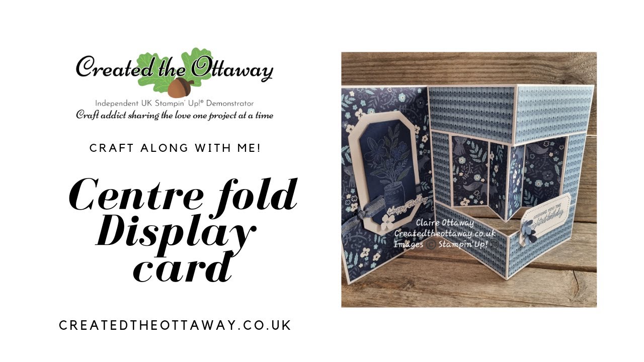 Centre fold display card @createdtheottaway