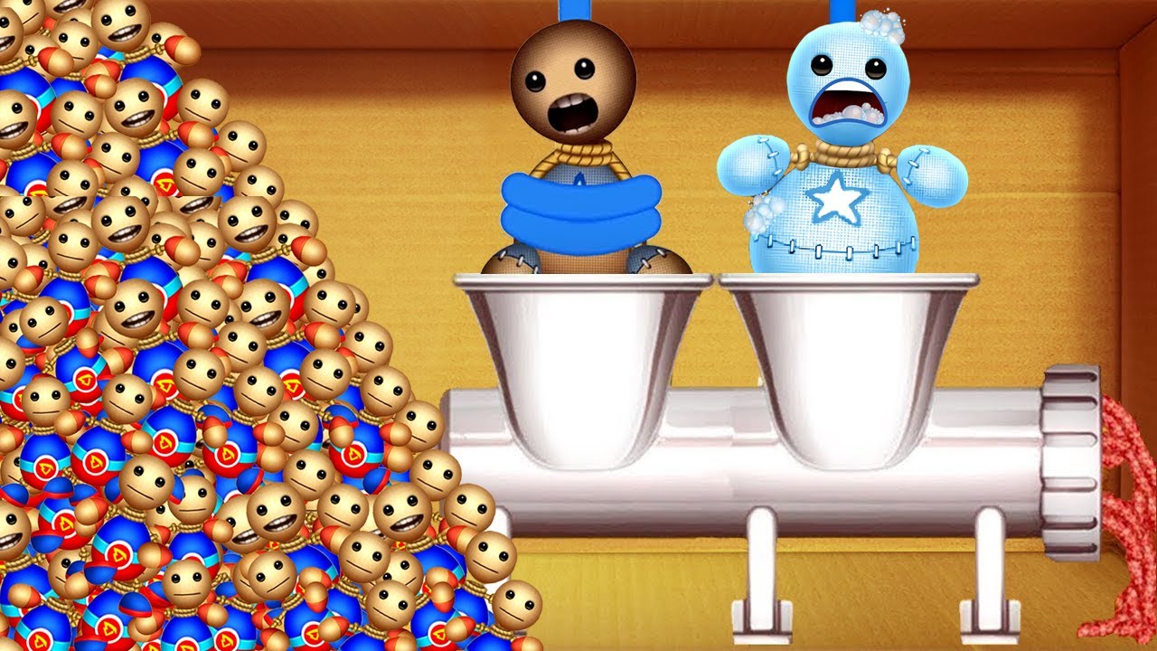 Kick the Buddy 2024 против Buddyman Kick 2 | Crazy Meat Grinder