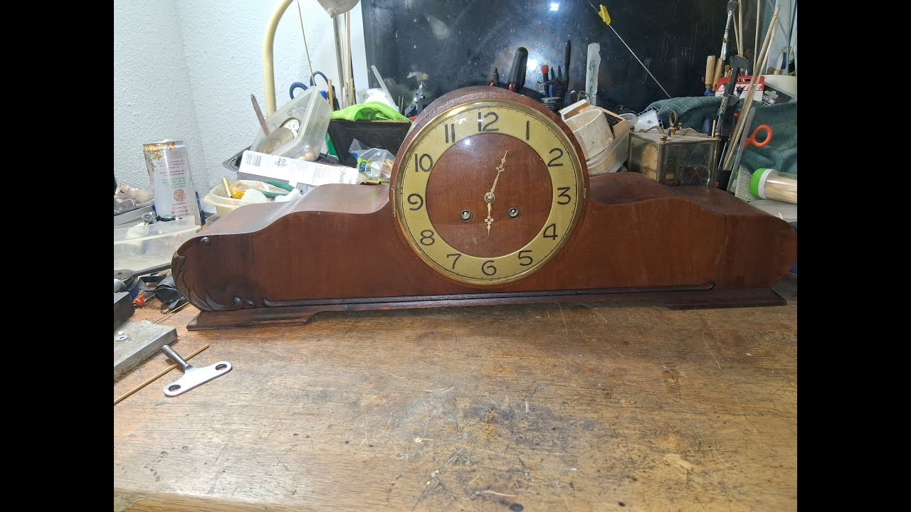 Repairing a 1890 German mantle Gongschlag clock by Heinrich Kielmann