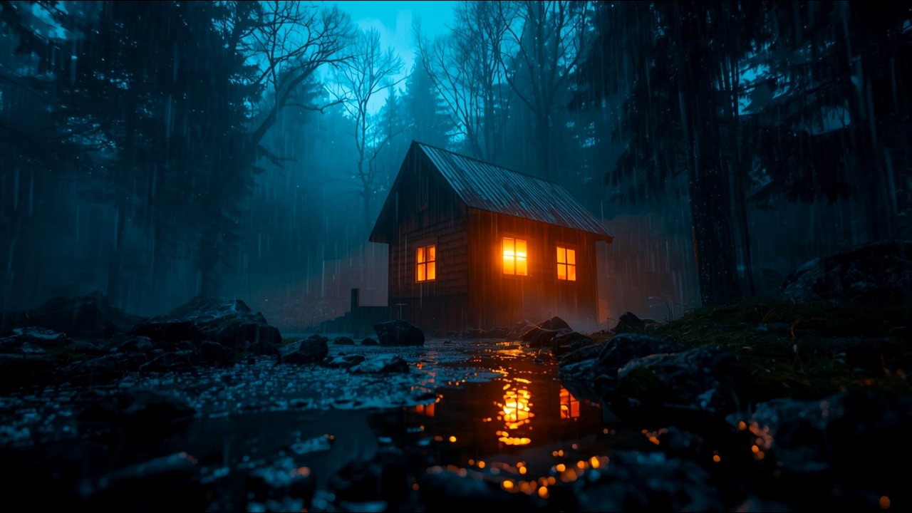 Relaxing Rain Sounds for Sleep – Peaceful Night Rain Ambience