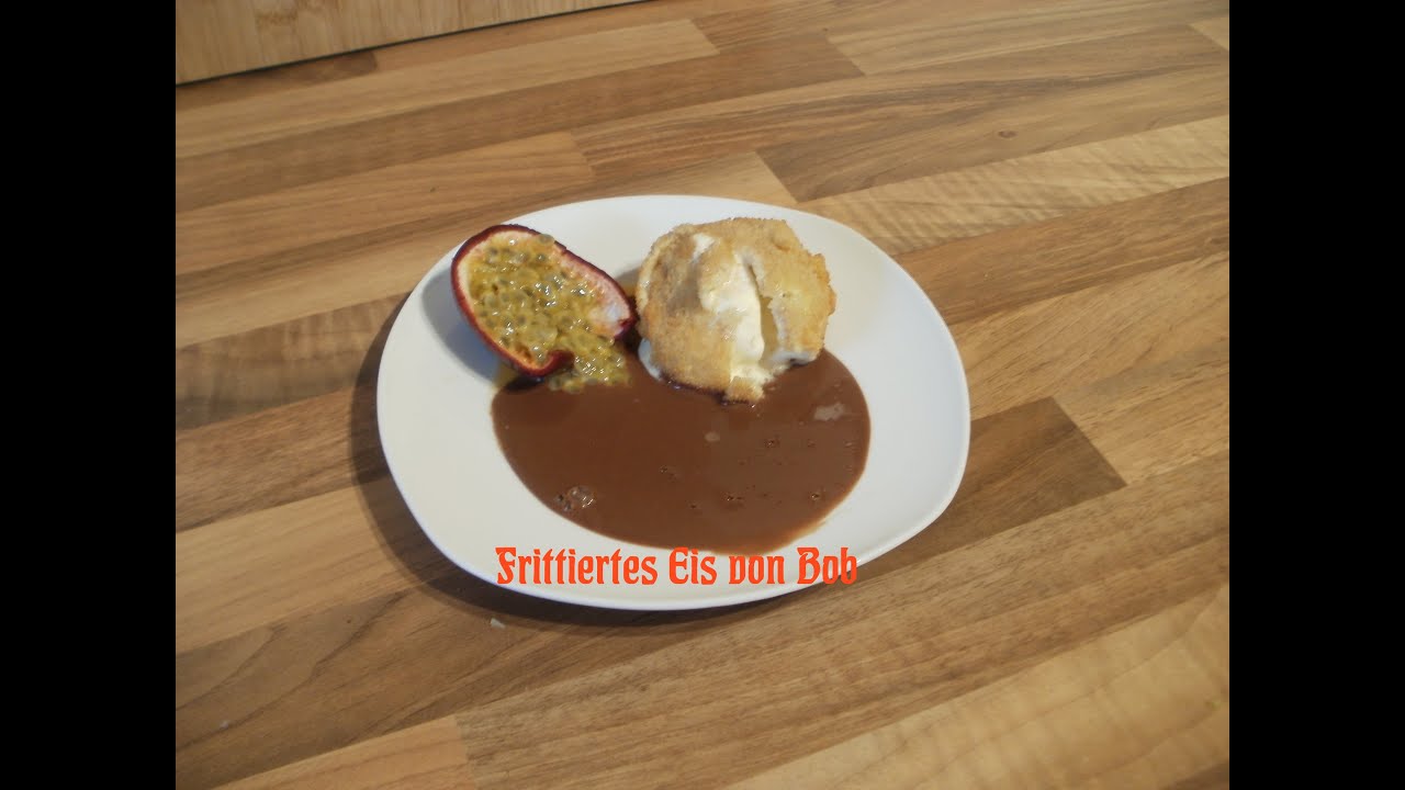 Frittiertes Eis mit Schokosauce von Bobsau