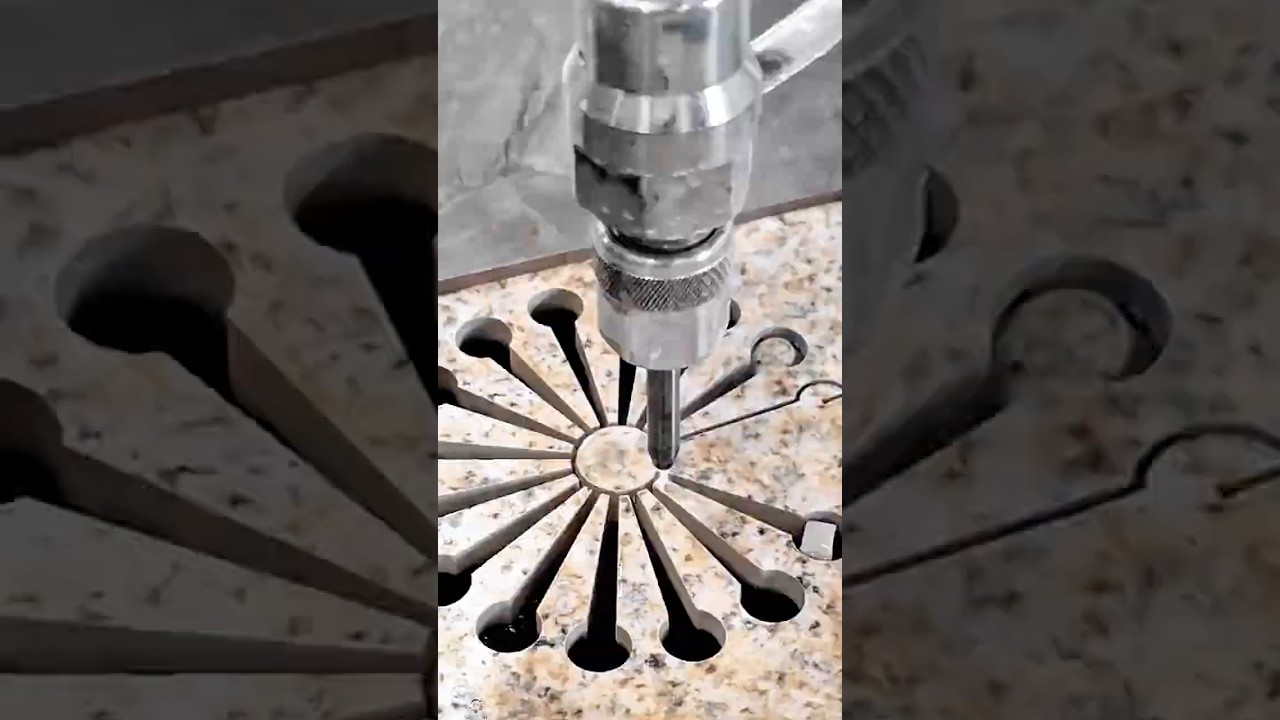 Granite Cutting Work Tool Using CNC Stone Router #worktool