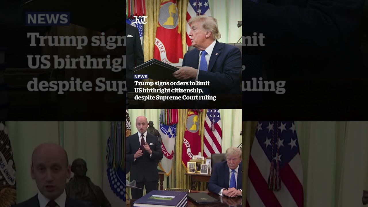 Trump signs orders to limit US birthright citizenship, despite Supreme Court ruling
