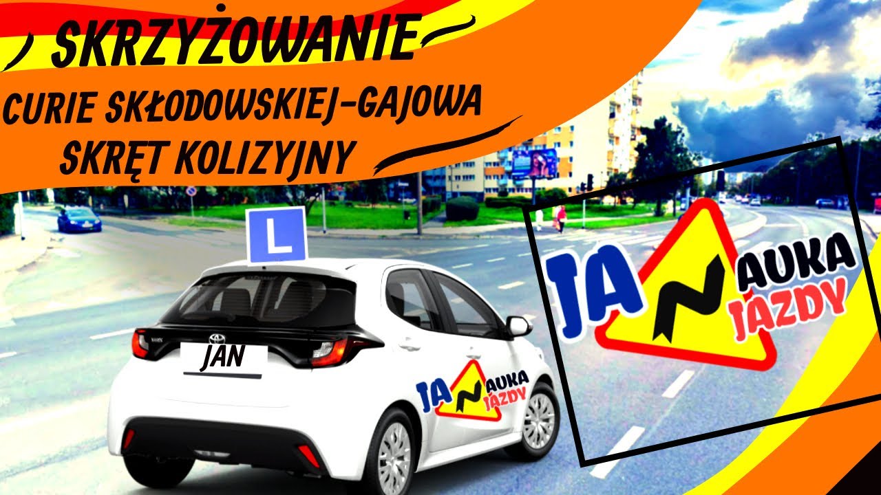 🚗SKRZYŻOWANIE CURIE SKŁODOWSKIEJ-GAJOWA - SKRĘT W LEWO - TRASY EGZAMINACYJNE BYDGOSZCZ - #4🚗