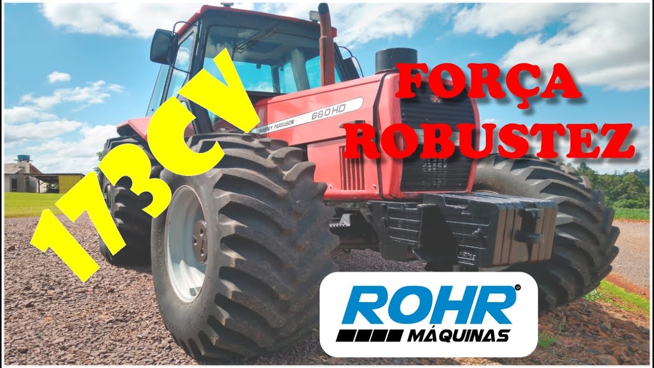 Trator Massey Ferguson 680HD 2006 - ROHR MÁQUINAS