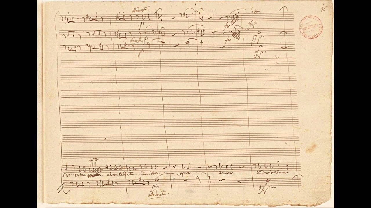 Mozart: Don Giovanni - duetto Fuggi, crudele, fuggi! - autograph manuscript