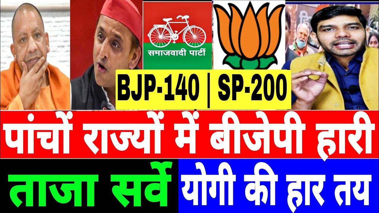 पांचों राज्यों में हारी BJP, फाइनल सर्वे-भाजपा का सूपड़ा साफ, औंधेमुंह गिरे योगी