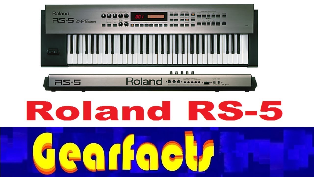 Roland RS-5 64 voice synth demo and direct recording