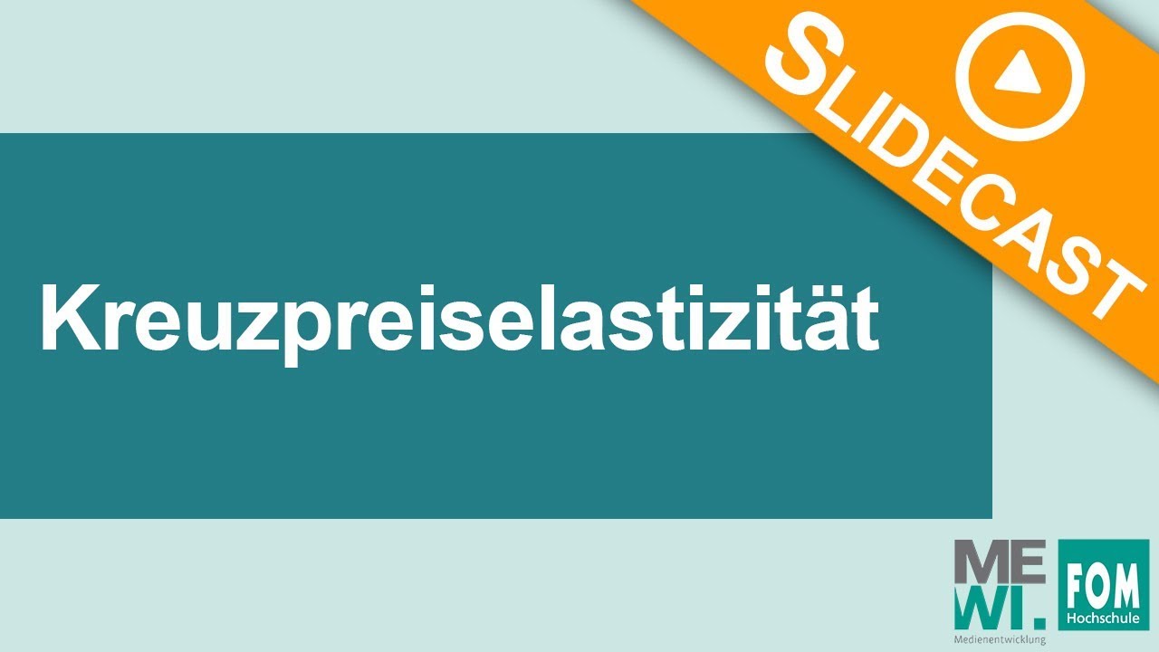 Kreuzpreiselastizität | Video Based Learning