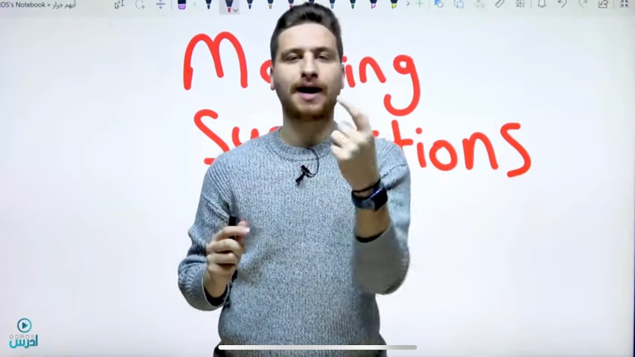 عاشر - قاعدة الوحدة السادسة - Making Suggestions - إعطاء اقتراحات - الأستاذ أيهم جرار