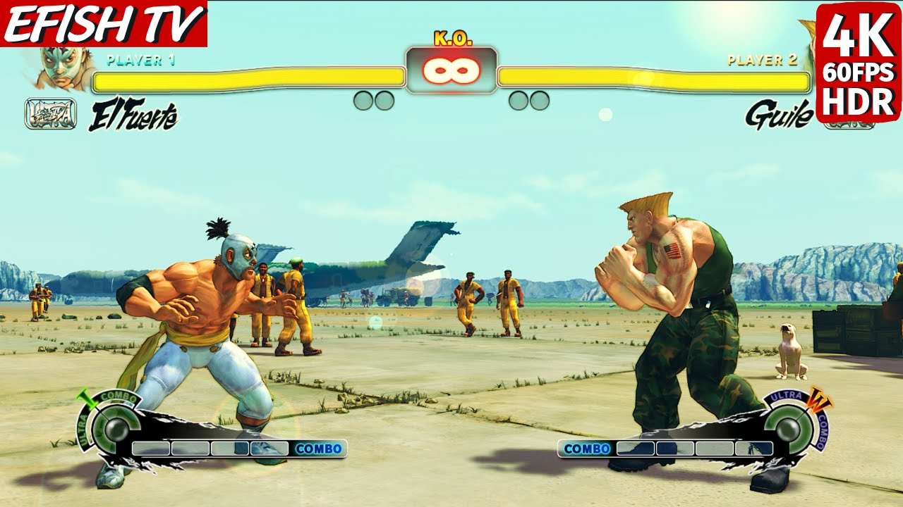 El Fuerte vs Guile (Hardest AI) - Ultra Street Fighter IV