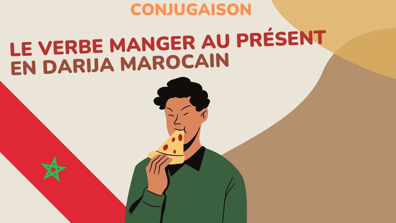#13 🇲🇦​ Apprendre le darija/arabe marocain : Le présent + conjugaison verbe manger au présent