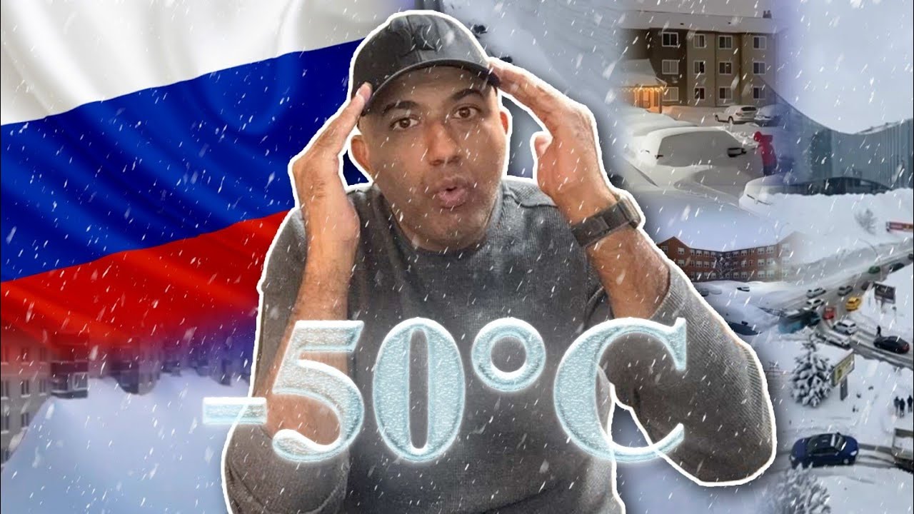 OMG -50C snow ❄️ freeze Russia 🇷🇺 