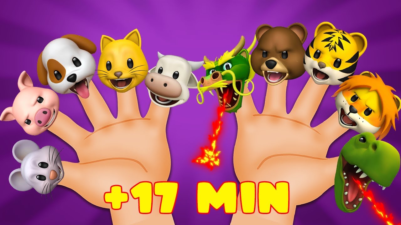 Animal Finger Family + MORE | Hi Honey Kids