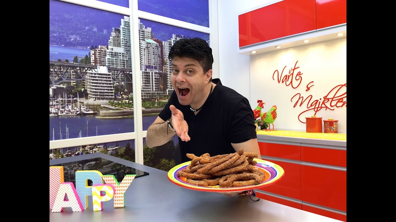 💟Nejchutnější  💟 recept na churros (čuros), latinskoamerická sladká specialita, Vařte s Majklem