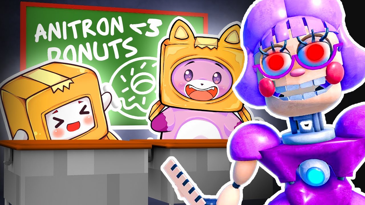 Can FOXY & BOXY Escape MISS ANI-TRON'S DETENTION? (SCARY ROBLOX OBBY!)