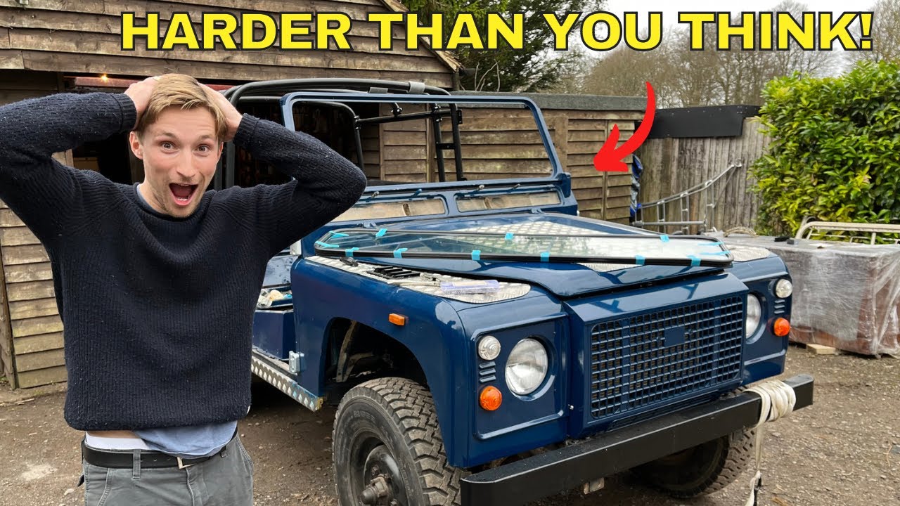 INSTALLING A NEW DEFENDER 90 WINDSCREEN!