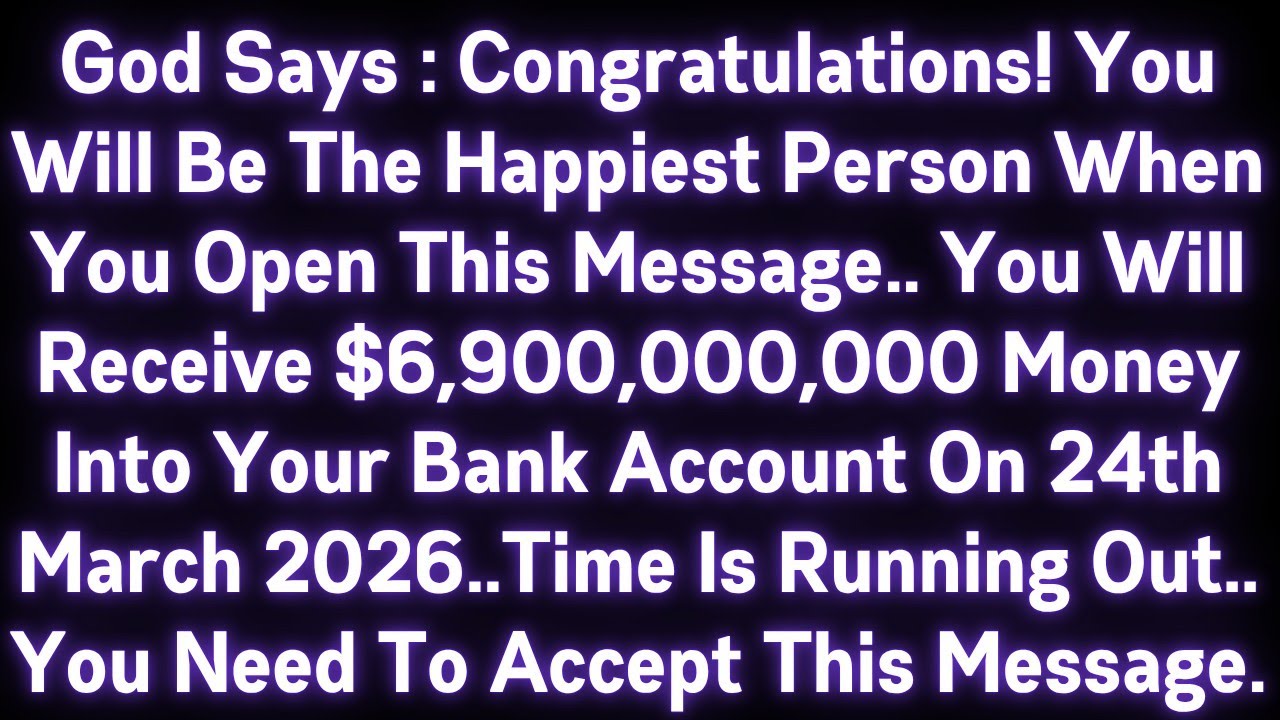 🤑🤑 GOD SAYS : CONGRATULATIONS! YOU WILL BE THE HAPPIEST PERSON WHEN YOU OPEN THIS MESSAGE..